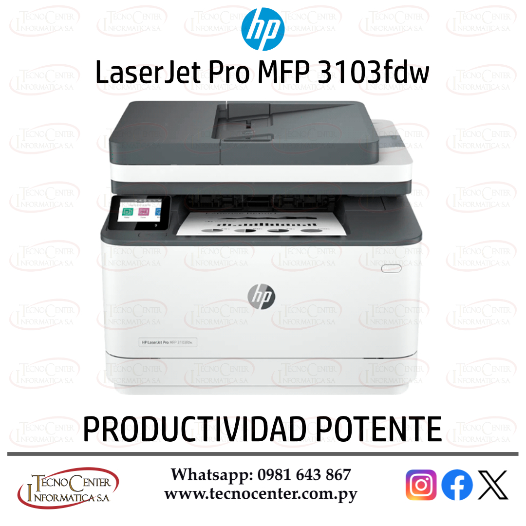 Impresora LaserJet Pro MFP 3103fdw